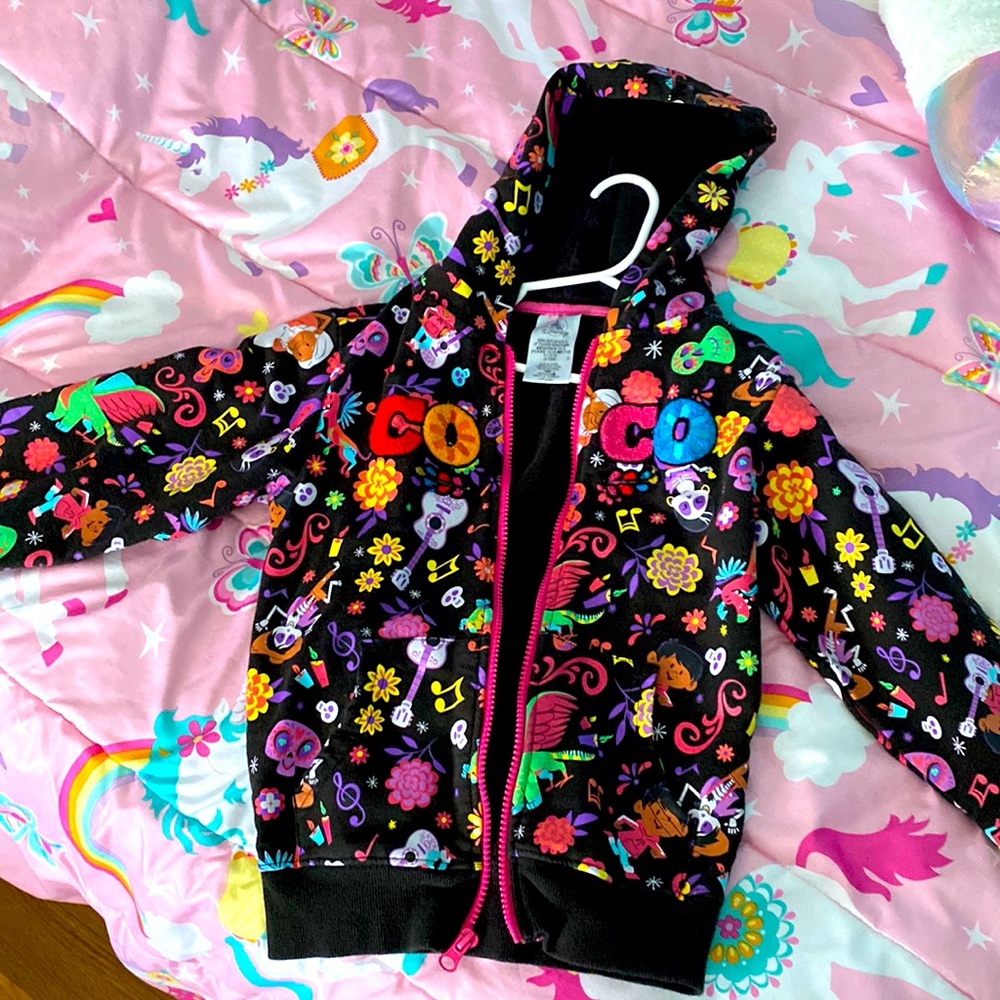 Coco Disney zip up for kids size small